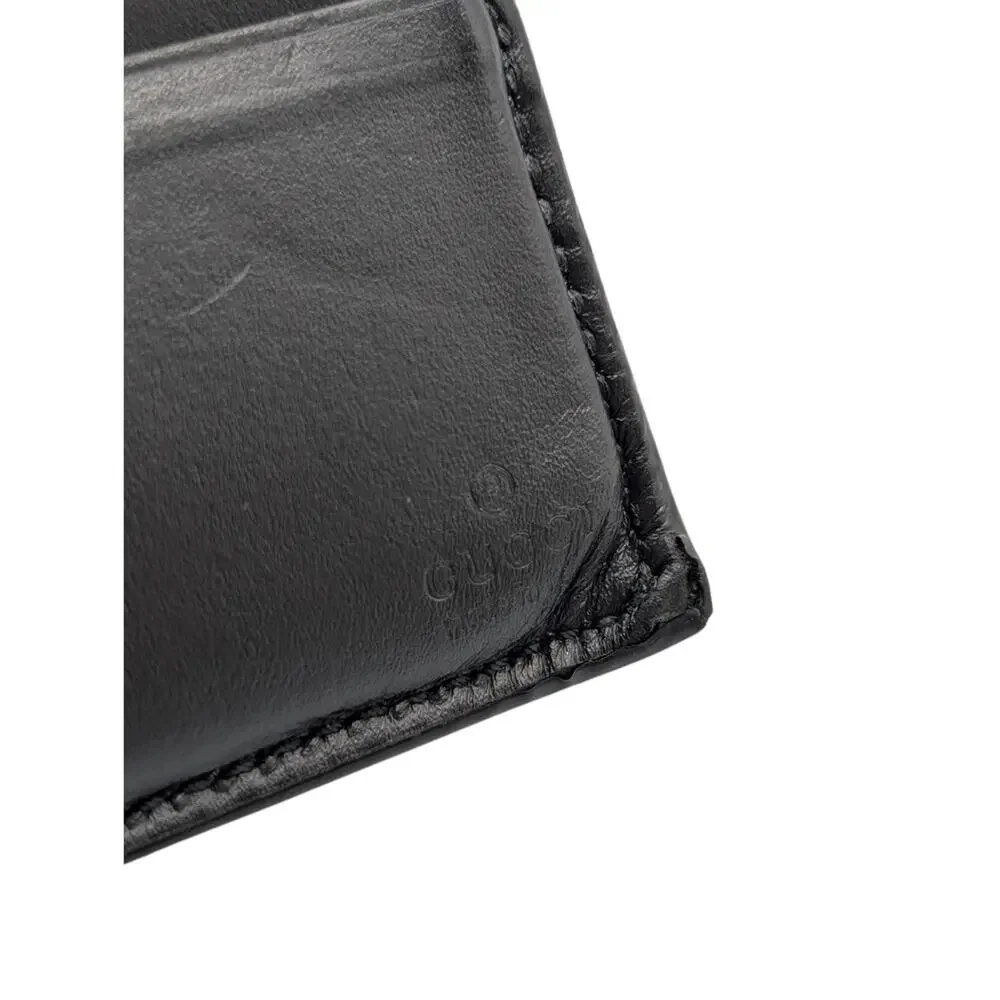 Gucci Monogram GG Gray Black Stripe Supreme Web Men's Wallet